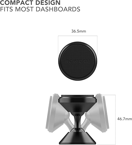 Miniatura 6 de ROKFORM - Soporte magnético ajustable para automóvil, giratorio de 360 grados con cinta VHB 3M, soporte para teléfono celular, soporte de aluminio