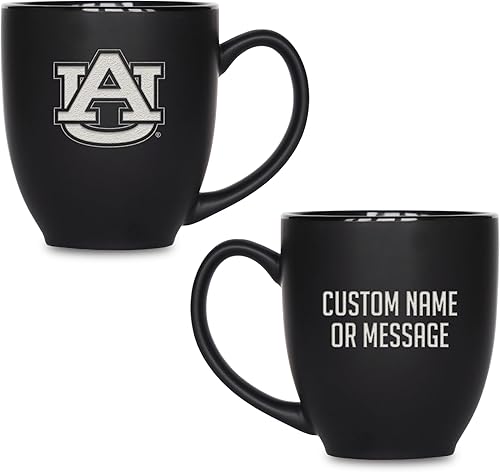 Miniatura 355 de Rico Industries NCAA Primary - Taza personalizada de 15 onzas, color negro mate, para bebidas calientes o frías Nebraska Cornhuskers