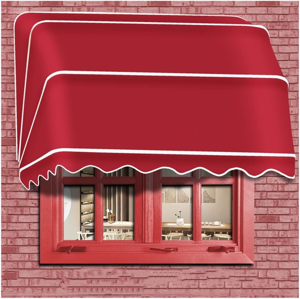 Collapsible Awning, Window Door Awning Canopy Galvanized Frame and Uv Water