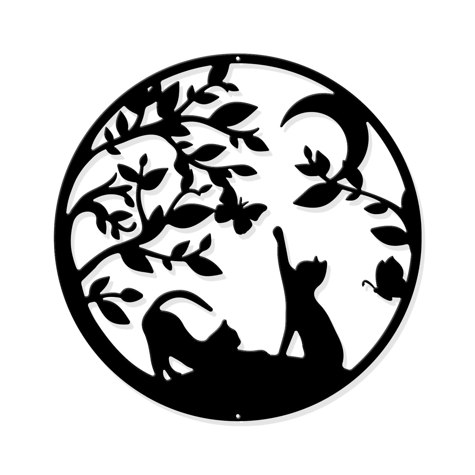NBEADS Cats Metal Wall Art Decor