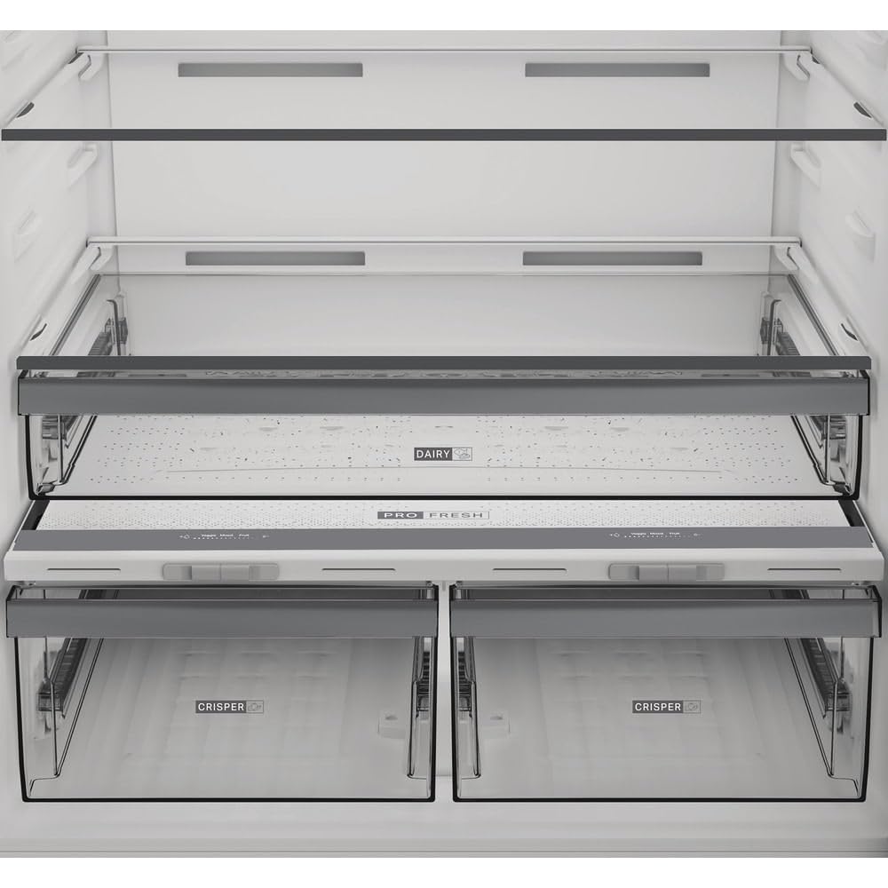Whirlpool WHK2 6614 X6E Frigorifero combinato a libera installazione, Dual no frost, 83cm, Classe C, Pearl Inox, 34 dbA, h193 cm