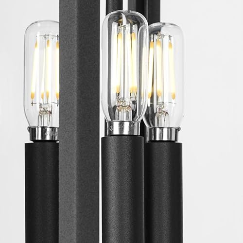 Miniatura 6 de Progress Lighting P540104-031 Ramsey - Farol de poste para exteriores, 3 luces, 180 vatios, color negro texturizado