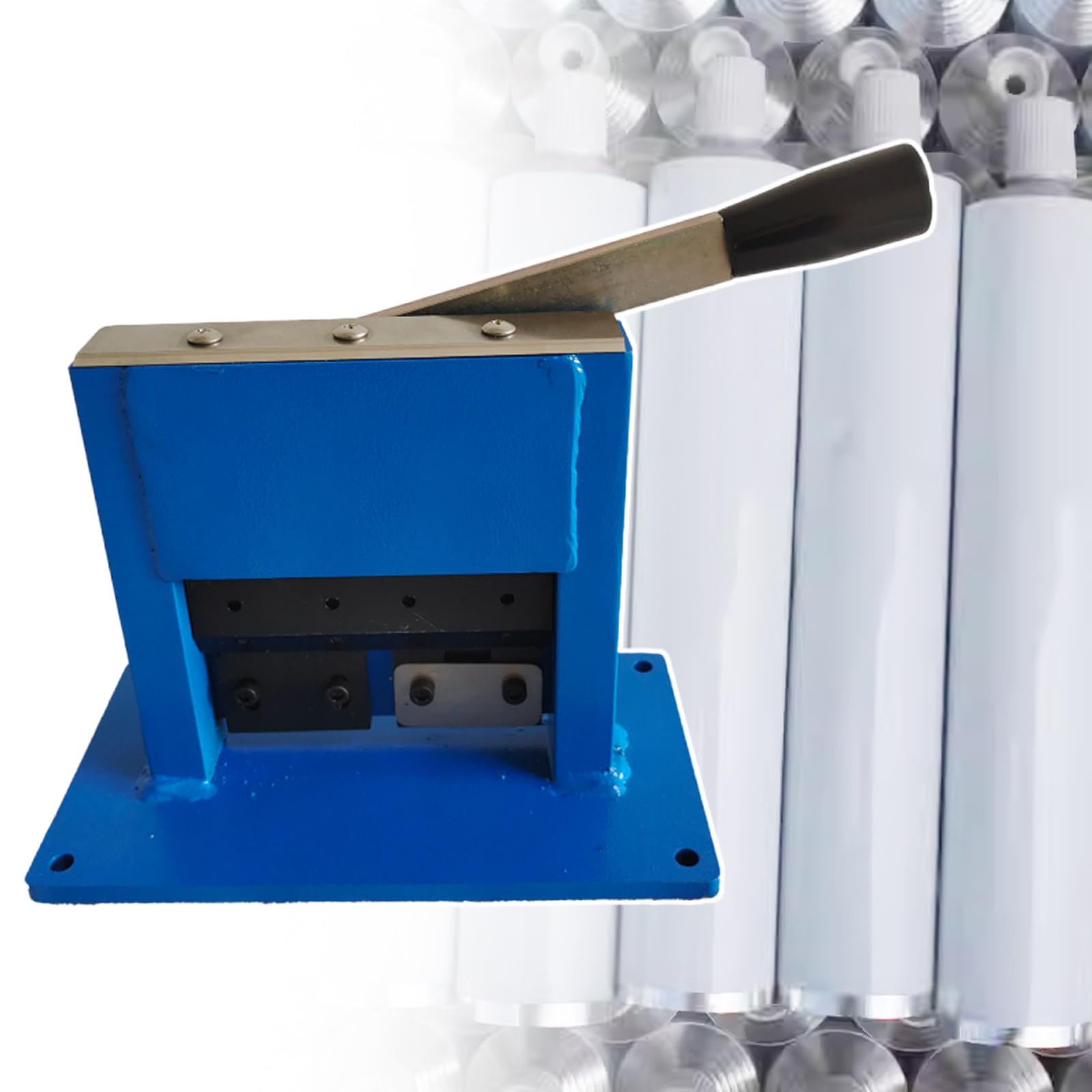 Sellador manual de tubos de aluminio, máquina prensadora comercial para pasta de dientes y cosméticos, sellado eficiente de tuberías de aluminio para varias aplicaciones