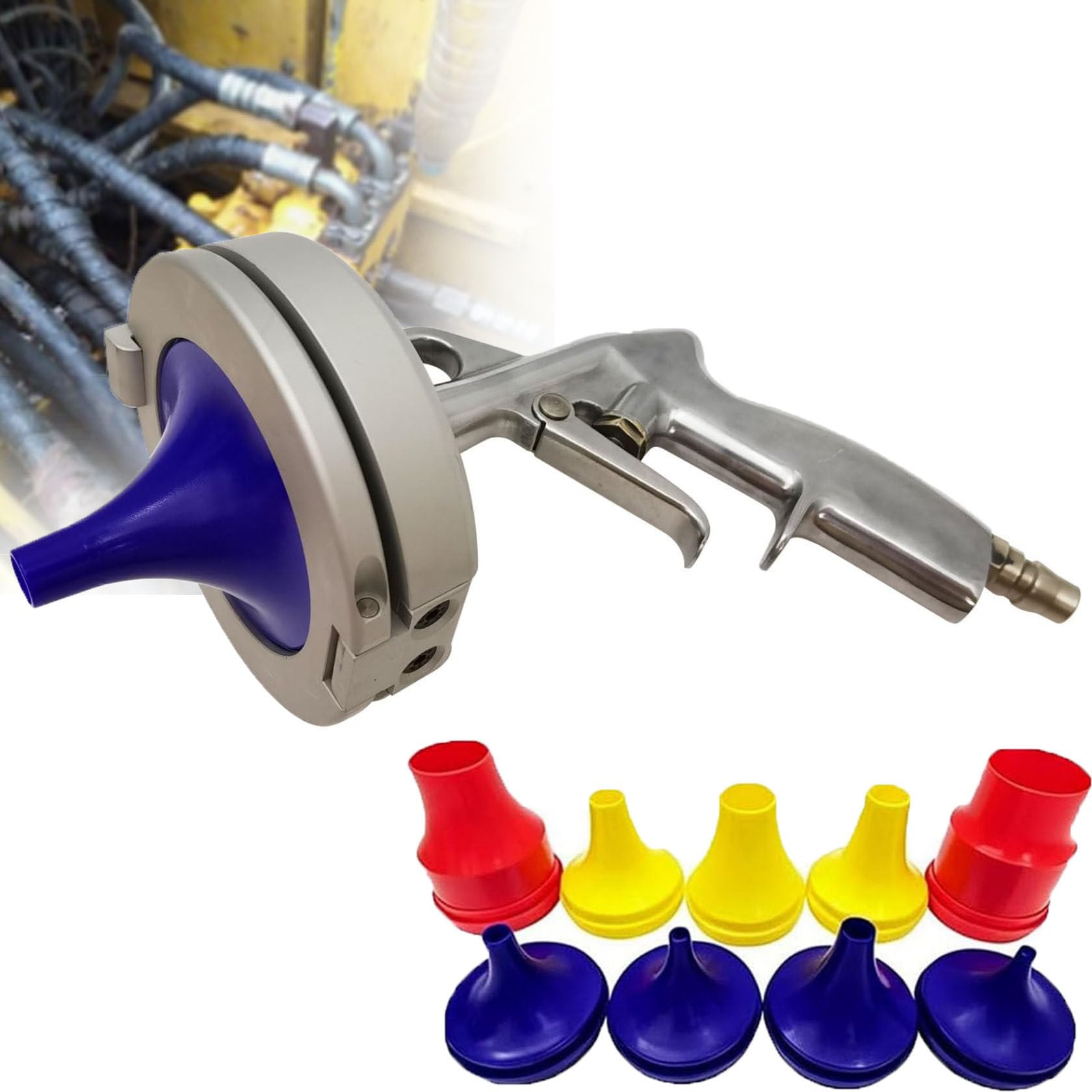HUMNZR Professional Pneumatic Hydraulic Hose Cleaning Gun Kit,