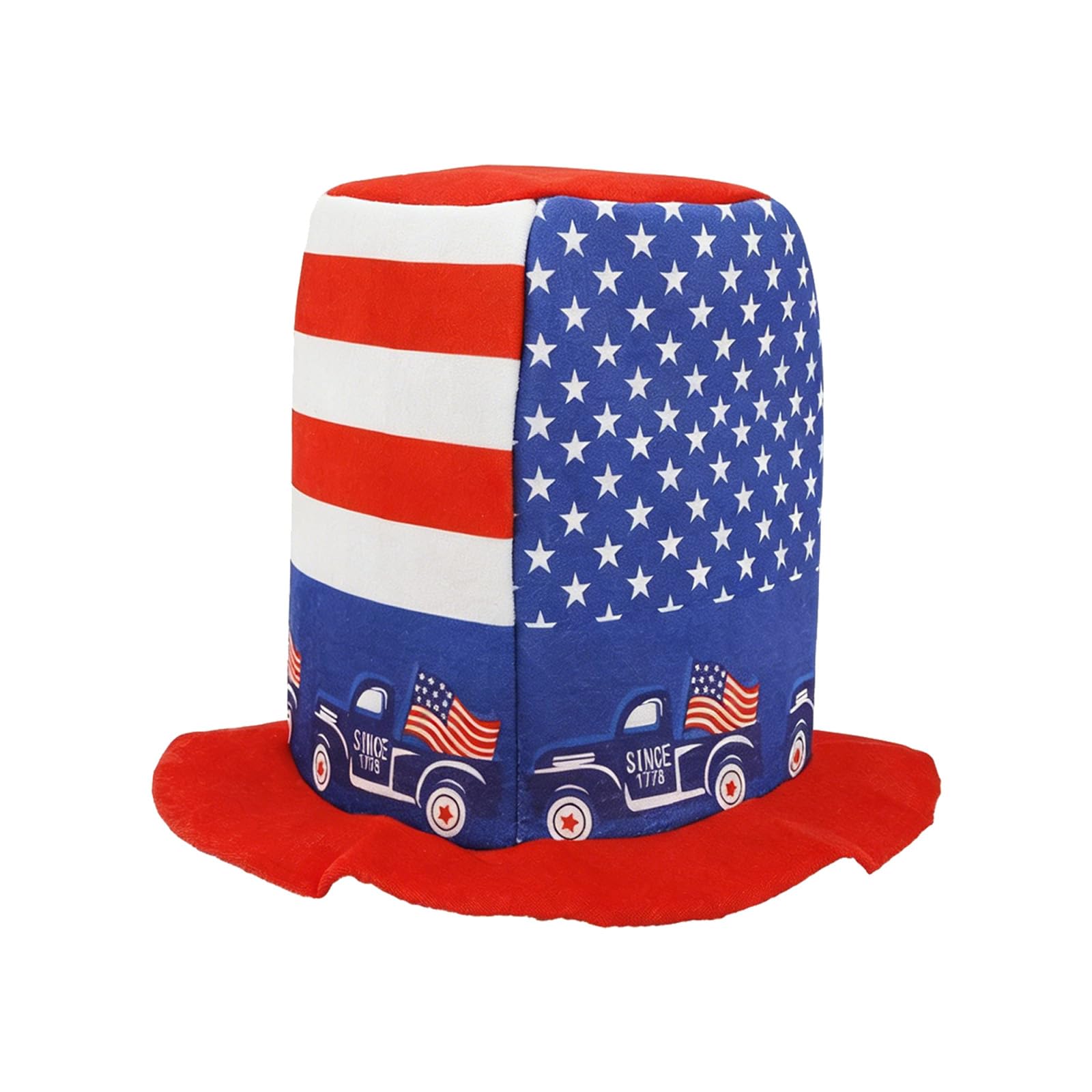 Tsophreniq Festival Striped Star Fabric Tree Top Memorial Holiday Tree Top for Independence Day Celebration Striped Star Leader