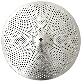 Low Volume Crash Cymbal, 16 inches Practice Crash Cymbal, Quiet Crash Cymbal (16'', Silver)
