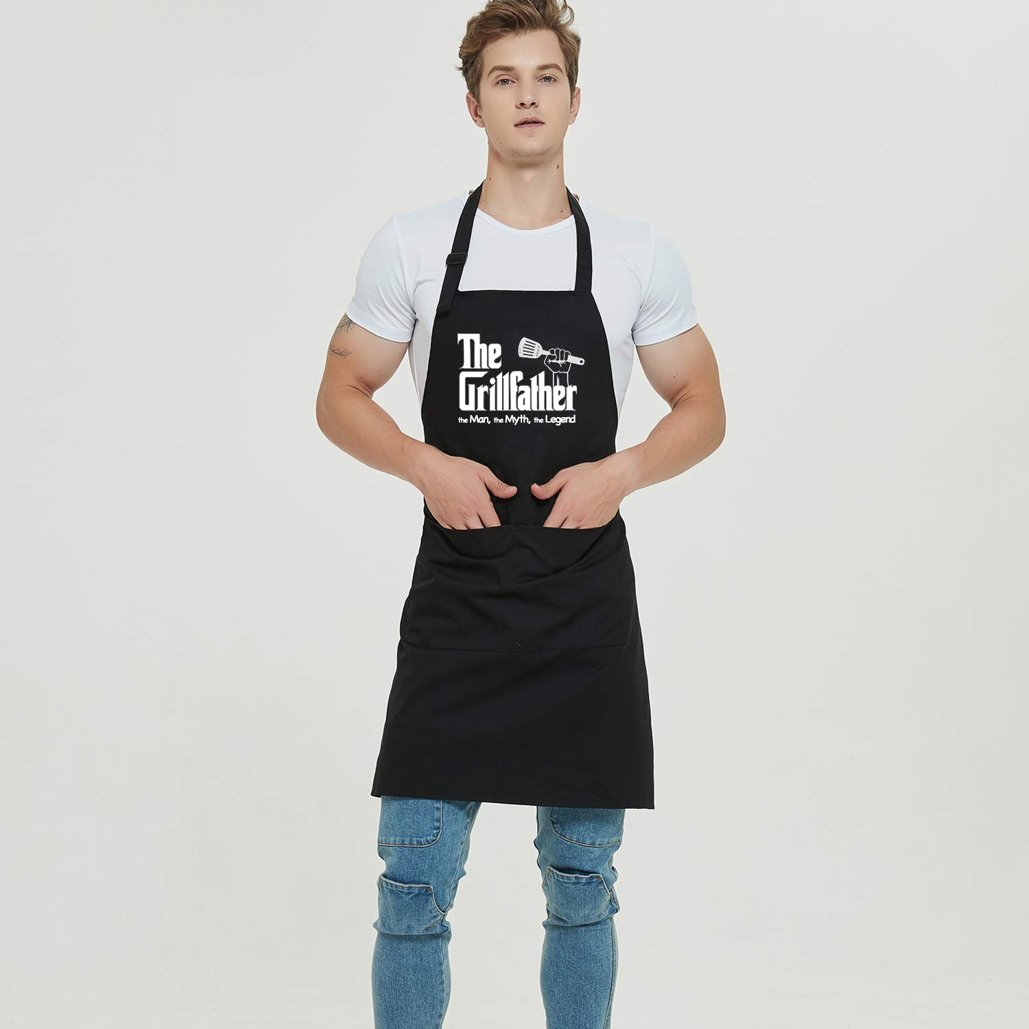 Delantal para hombre, delantal para barbacoa, el mejor regalo divertido para padre
