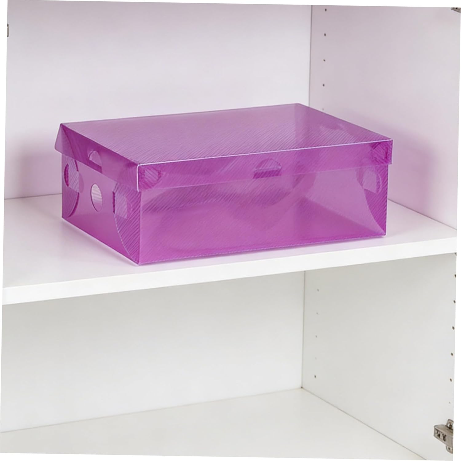 7pcs Foldable Shoe Storage Boxes Set Pp Shoe Organizer Containers Stackable Holder Bins for Home Closet Multi-color 27.5x18x9.5cm
