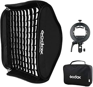 GODOX フラッシュプラケット スピードプラケットBowensマウント (S2プラケット＋80㎝＊80㎝ソフトボックス) [並行輸入品]