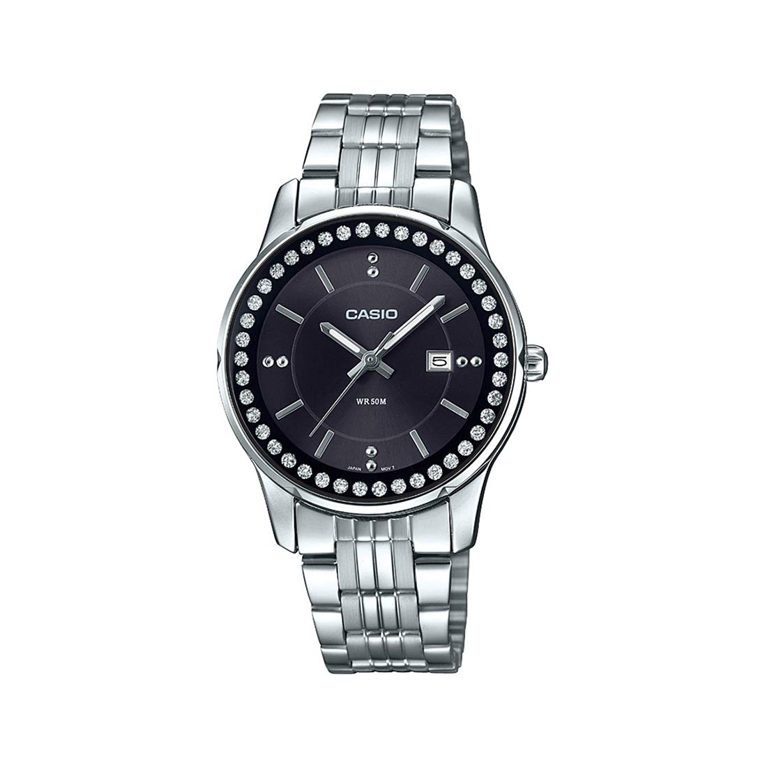 Casio Womens Quartz Watch, Analog Display and Stainless Steel Strap LTP-1358D-1AVDF