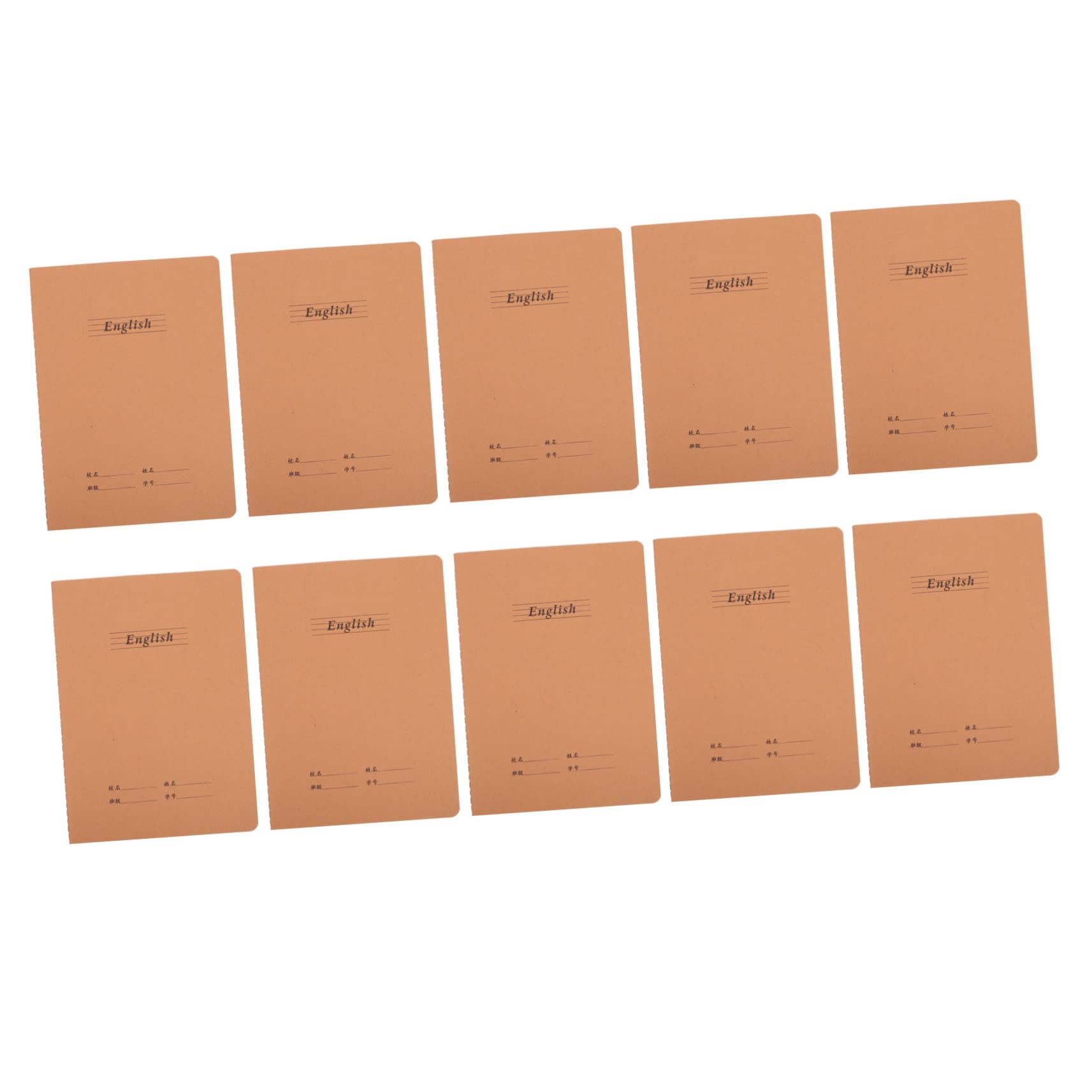 MAGICLULU 10piezas Libro De Trabajo Cuaderno De Ejercicios Para Practicar Caligrafía Material Escolar Para Estudiantes Cuadernos De Práctica De Papel