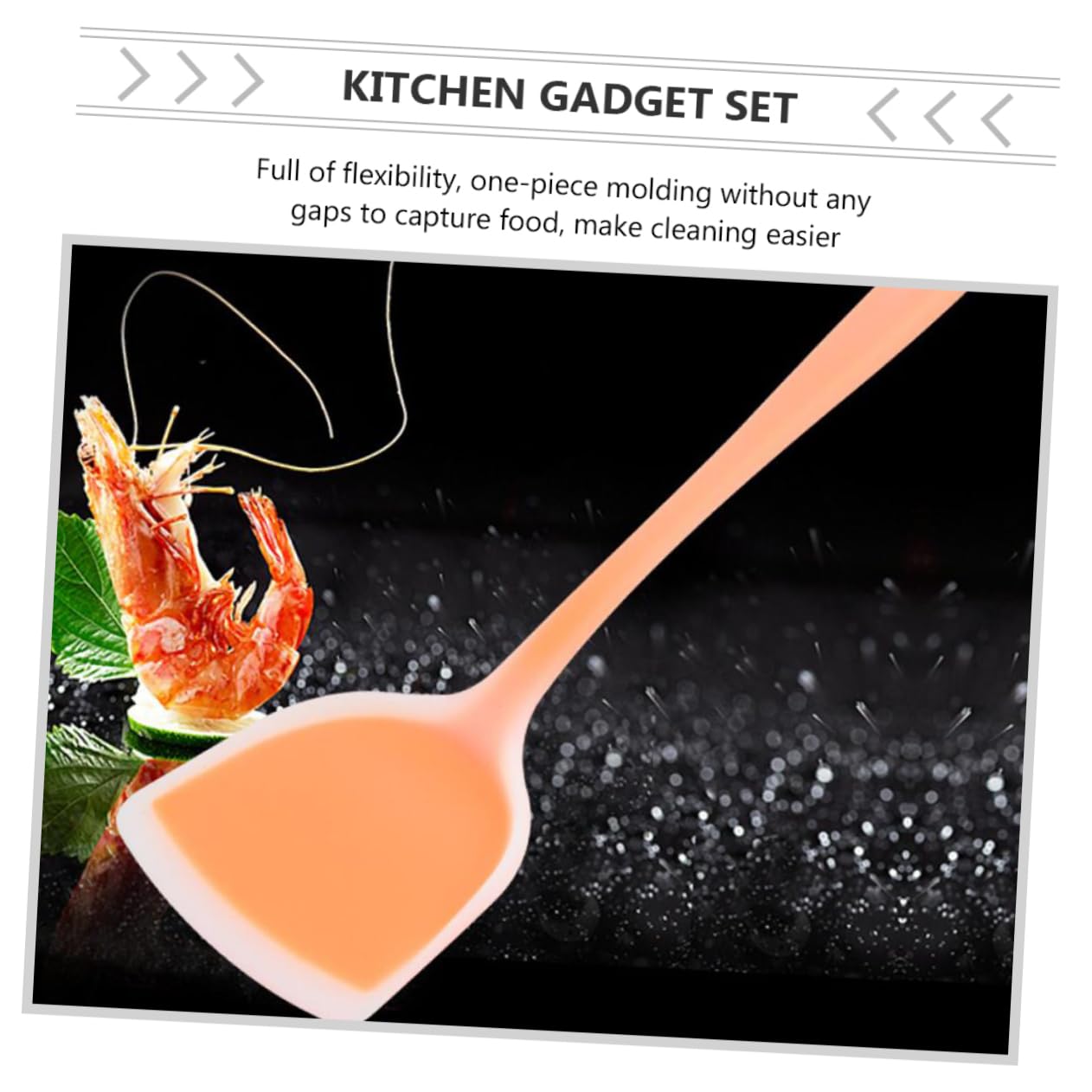 POPETPOP Set de 4 Spatules de Cuisine en Silicone Résistant la Chaleur, Cuillères à Trous et Spatules Flexibles pour Bébé, Ustensiles Solides et Pratiques Couleur Aléatoire