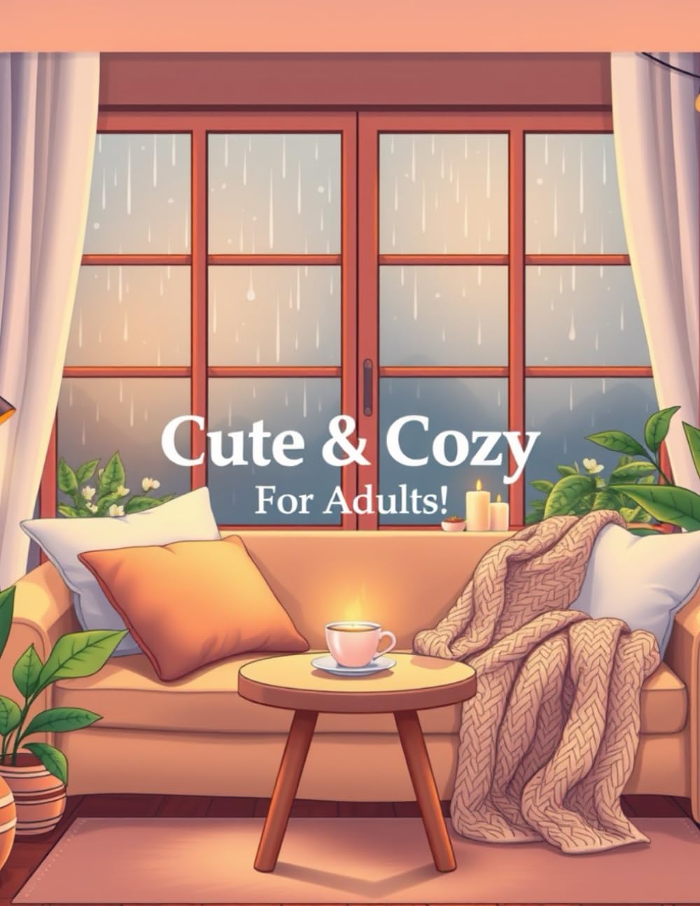 Cute & Cozy Coloring Book: Relaxing and Easy Coloring Pages for Stress Relief, Mindfulness, and Cozy Aesthetic