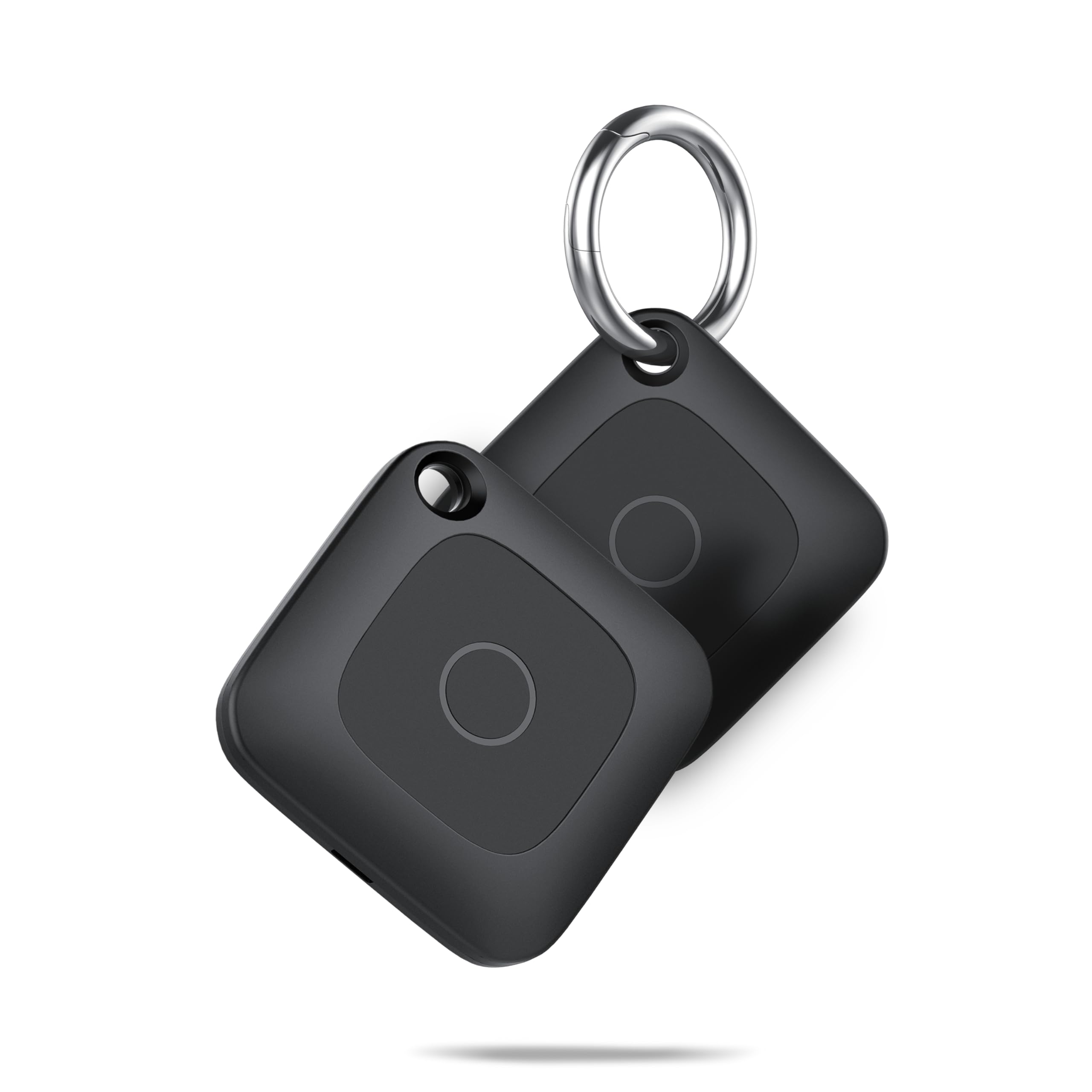 Air Tracker Tag, Smart Tag Funziona con Apple Dov'è App (Solo iOS), Localizzatore Chiavi, Trova Oggetti per Valigie/Bagagli, 100dB Sonoro, Impermeabile Key Finder, Batteria Sostituibile, 2-Pezzo