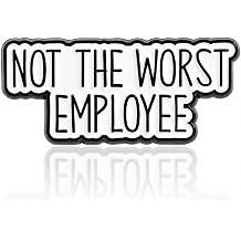Emotional Support Coworker Pin, Funny Office Humor Enamel Lapel Pin Please Do Not Pet Colleague Brooch for Hat Backpack Jacket Gift