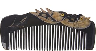 1pc Luxury Comb Manual Carving Beauty Hair Care Tool (Color : B)