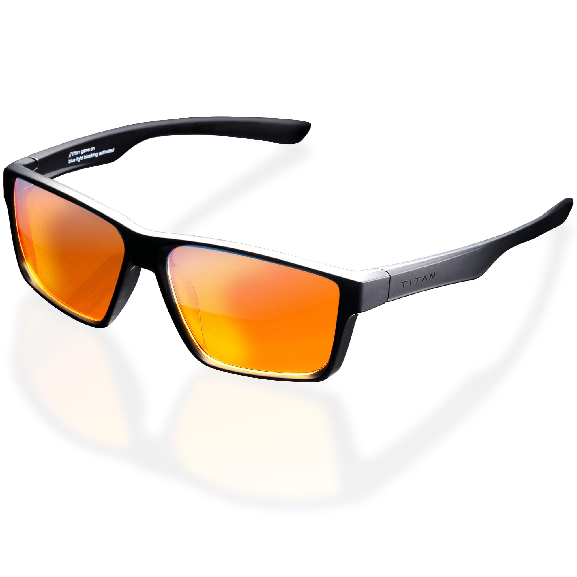 Titan Gaming Glasses, Anti Blue Light Glasses Men, UV400 Protection Blue Light Blocking Glasses for Computer Eye Strain