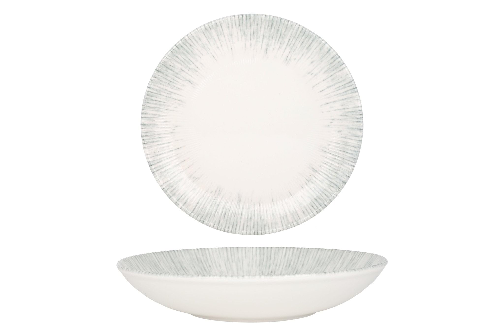 Bonna Tiefe Teller - Iris - Porzellan - 25 cm 1300 cc - 6er Set
