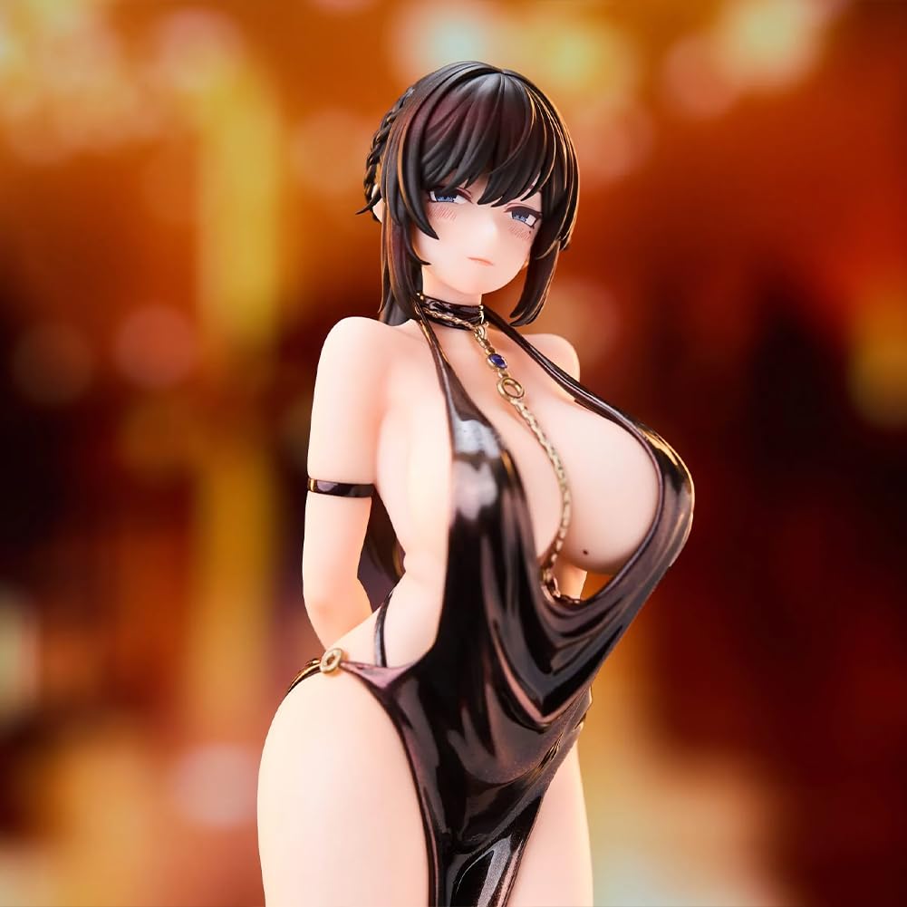 Ilustracja Shiho Miyamae figurka 27 cm skala 1/6 | PVC Stutue Oryginalne figurki malarskie Party Dress Ver. Figurka | Ozdoby dekoracyjne Prezent urodzinowy dla fanów