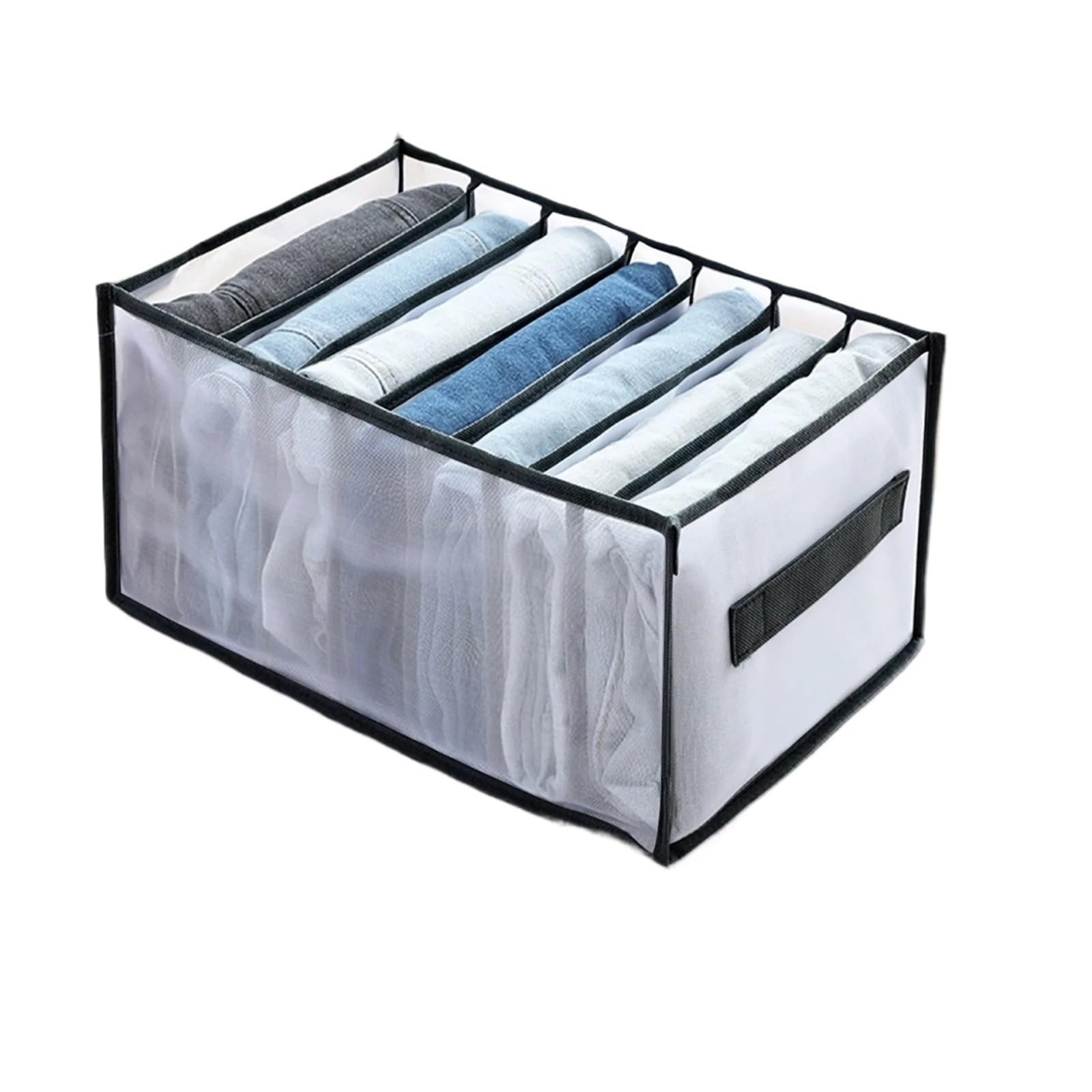 DFGRGRV Drawer Organiser Closet storage box folding underwear partition drawer jeans wardrobe clothes(Green,Color08)