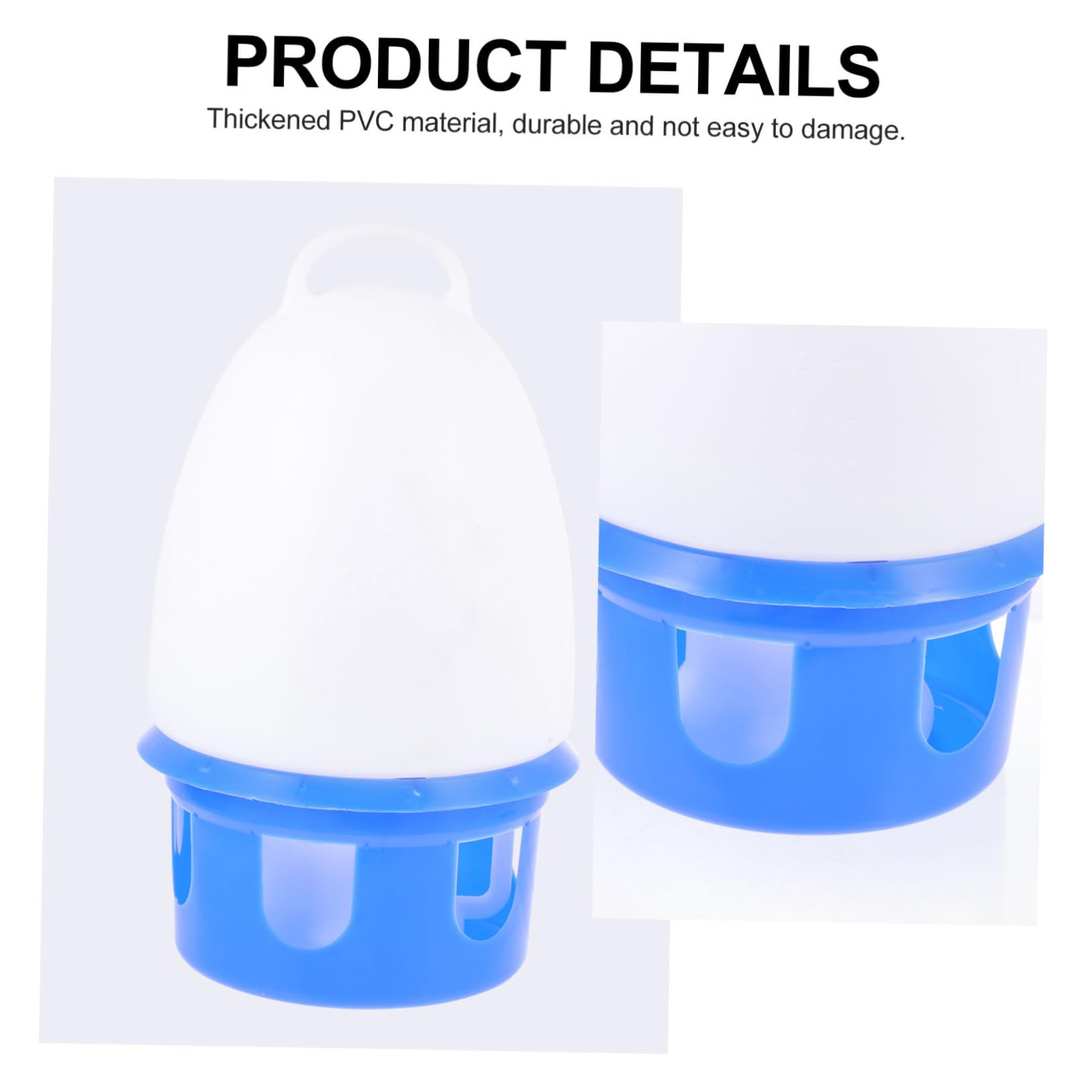 Beverino Automatico per Piccioni in PVC Rimovibile Blu Rotondo | Beverino Automatico per Uccelli, Colomba Domestica e Parrocchetti, 1 Pezzo, per Decorazione della Casa
