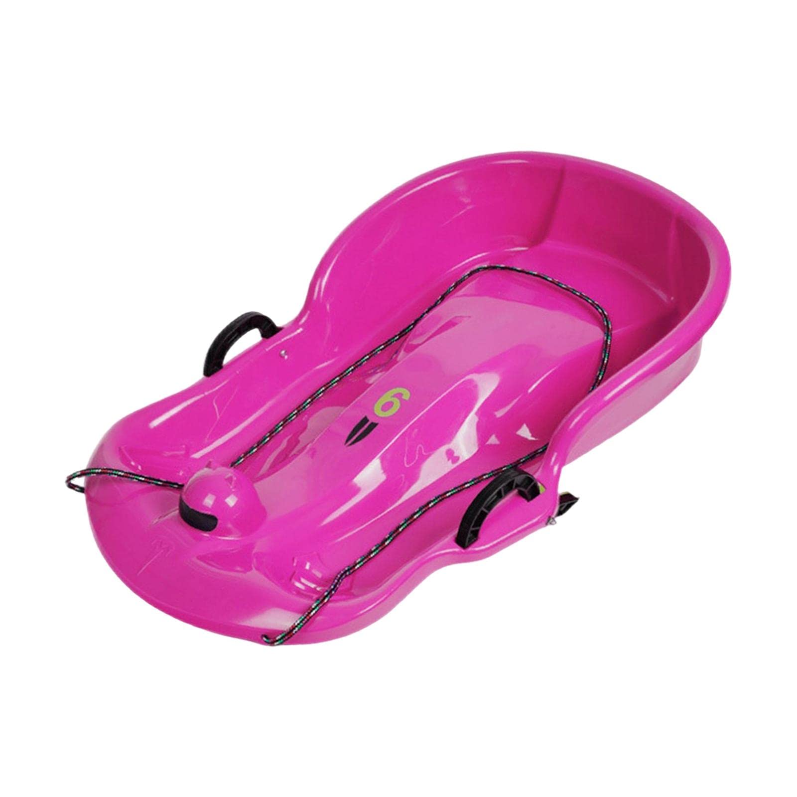 Slittino da Neve per Bambini con Due Posti, Ideale per Slittare E Fare Tubing, Rosa Rossa