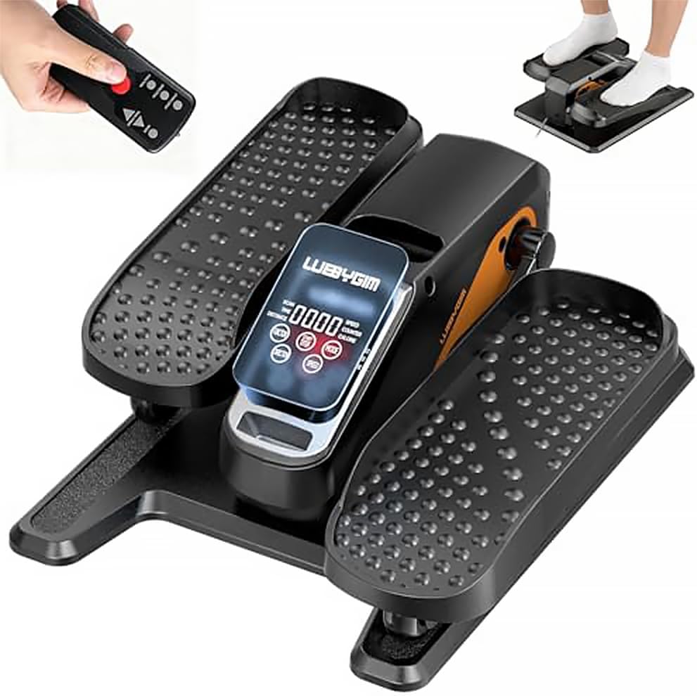 Under Desk Elliptical Machine Quiet Motorized Leg Exerciser with Smart Remote, 12-Speed Manual Programs Auto/3 Auto Programs LCD Display & Bidirectional Motion for Home/Office