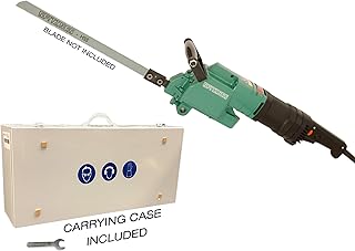 CS Unitec Power Hacksaw - Electric Hack Saw Machine for Metal, Wood, Plastic - Pipe Cutting up to 30 inch Diameter in one Pass- Long Stroke of 5-1/4 inch - Variable Speed 200-400 Strokes per min