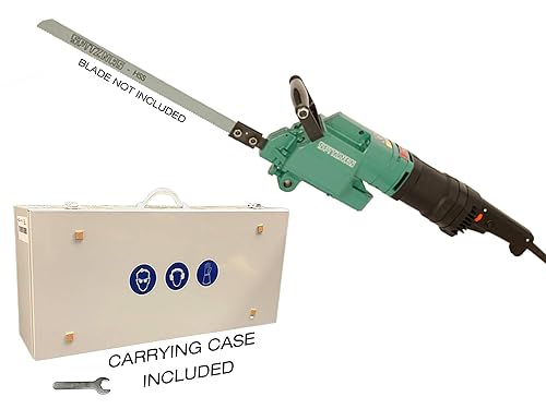 Miniatura 1 de CS Unitec Sierra eléctrica para metal, madera, plástico, corte de tubería de hasta 30 pulgadas de diámetro en una pasada, carrera larga de 5-14