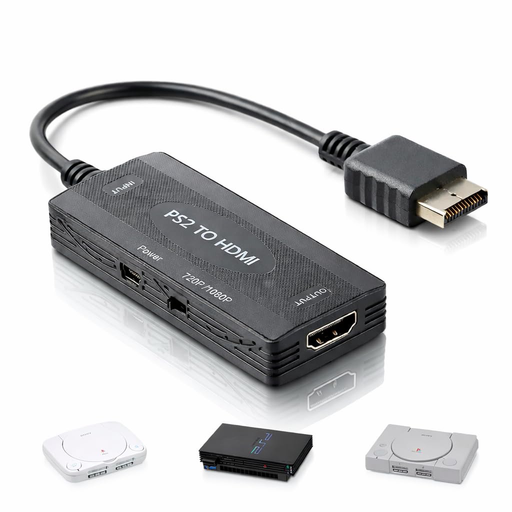 Amazon.co.jp: 【名作が蘇る】PS2 HDMI 変換アダプター PS1対応