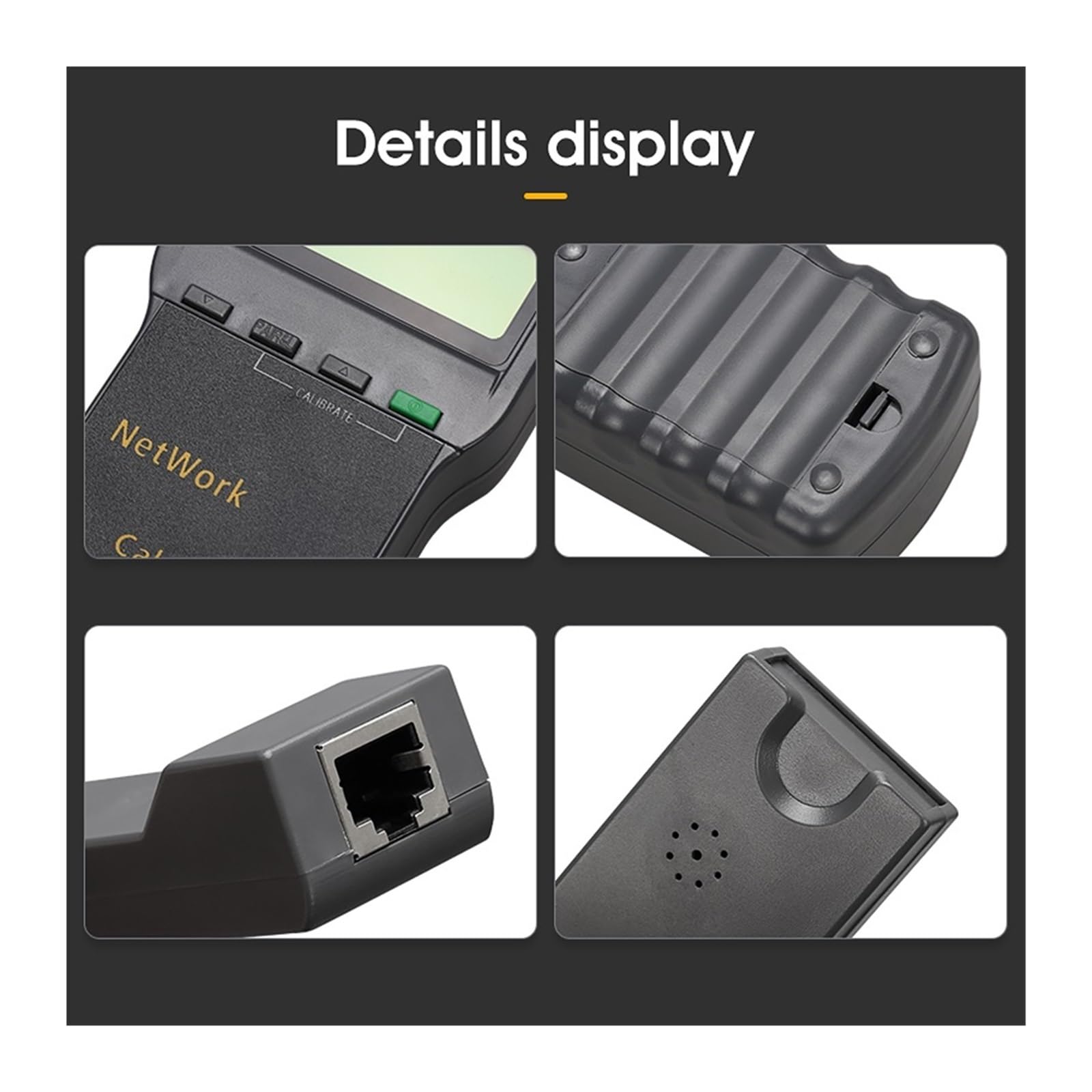 Testeur de Fibre Testeur De Réseau LCD Portable, Câble Téléphone LAN Et Compteur Avec Écran RJ45
