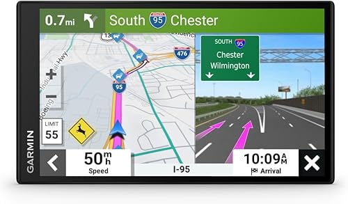 Garmin DriveSmart 55 EX con tráfico, navegador GPS para automóvil de 5.5 pulgadas con mapas brillantes y nítidos de alta resolución, asistencia de