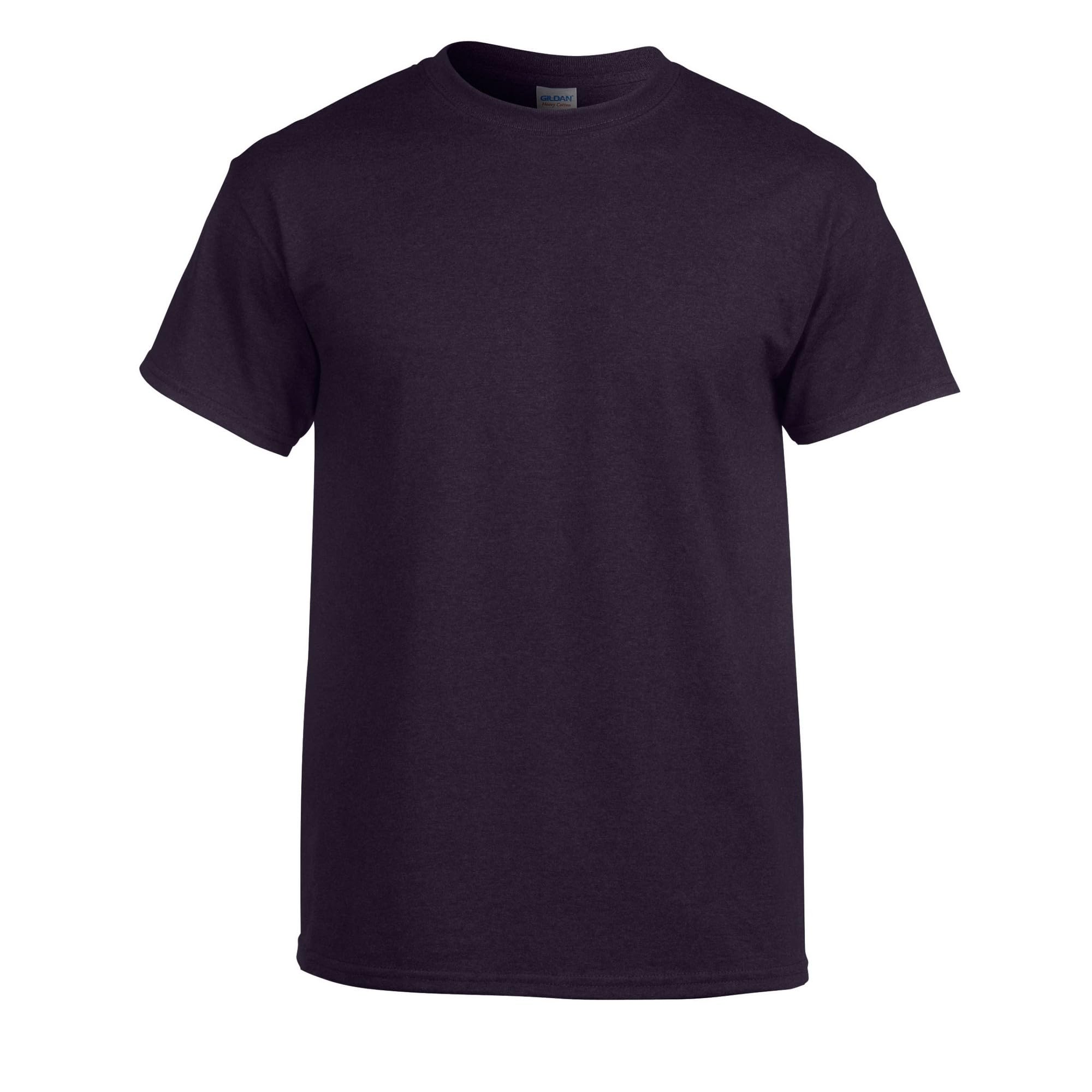 Gildan Unisex Adult Heavy Cotton T-Shirt (XL) (Blackberry)