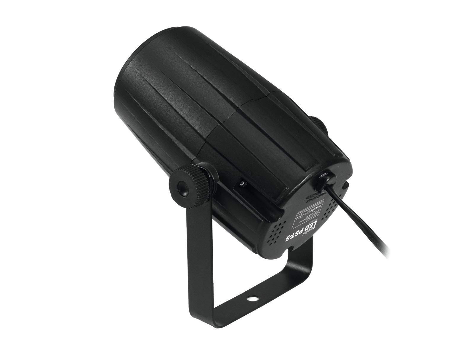 Eurolite Set Spiegelkugel 20 cm mit Motor + LED Pinspot PST-5 QCL schwarz mit 5-Watt-4in1-LED in RGBW
