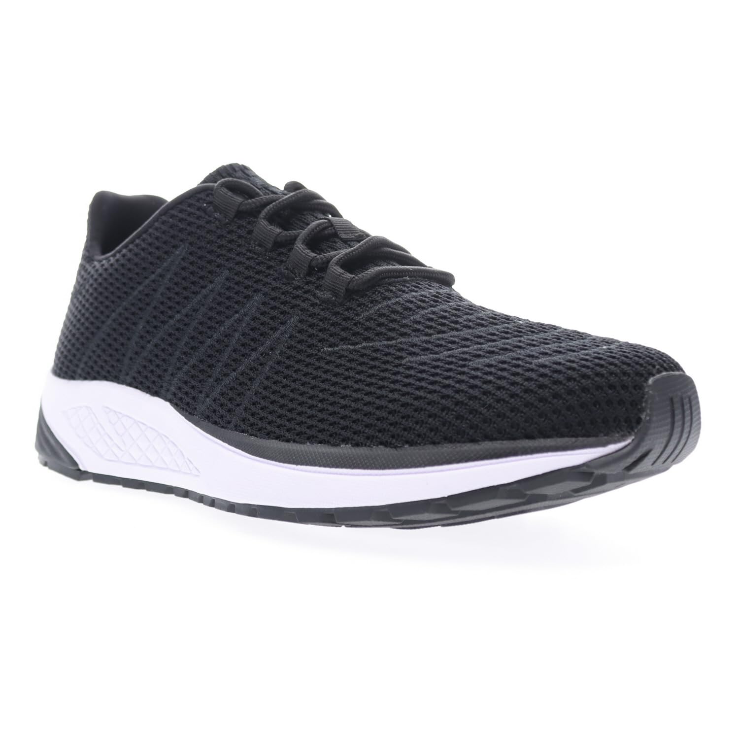 Propét Men's Tour Knit Sneaker, Black, 9.5 UK