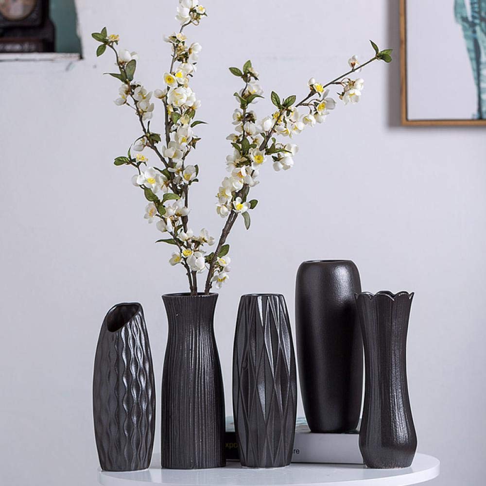 Modern Creative Classic Vase Chinese Arts and Crafts Decoration Contracted Porcelain Vase Creative Gift Home Decoration (B 24x8x9cm)