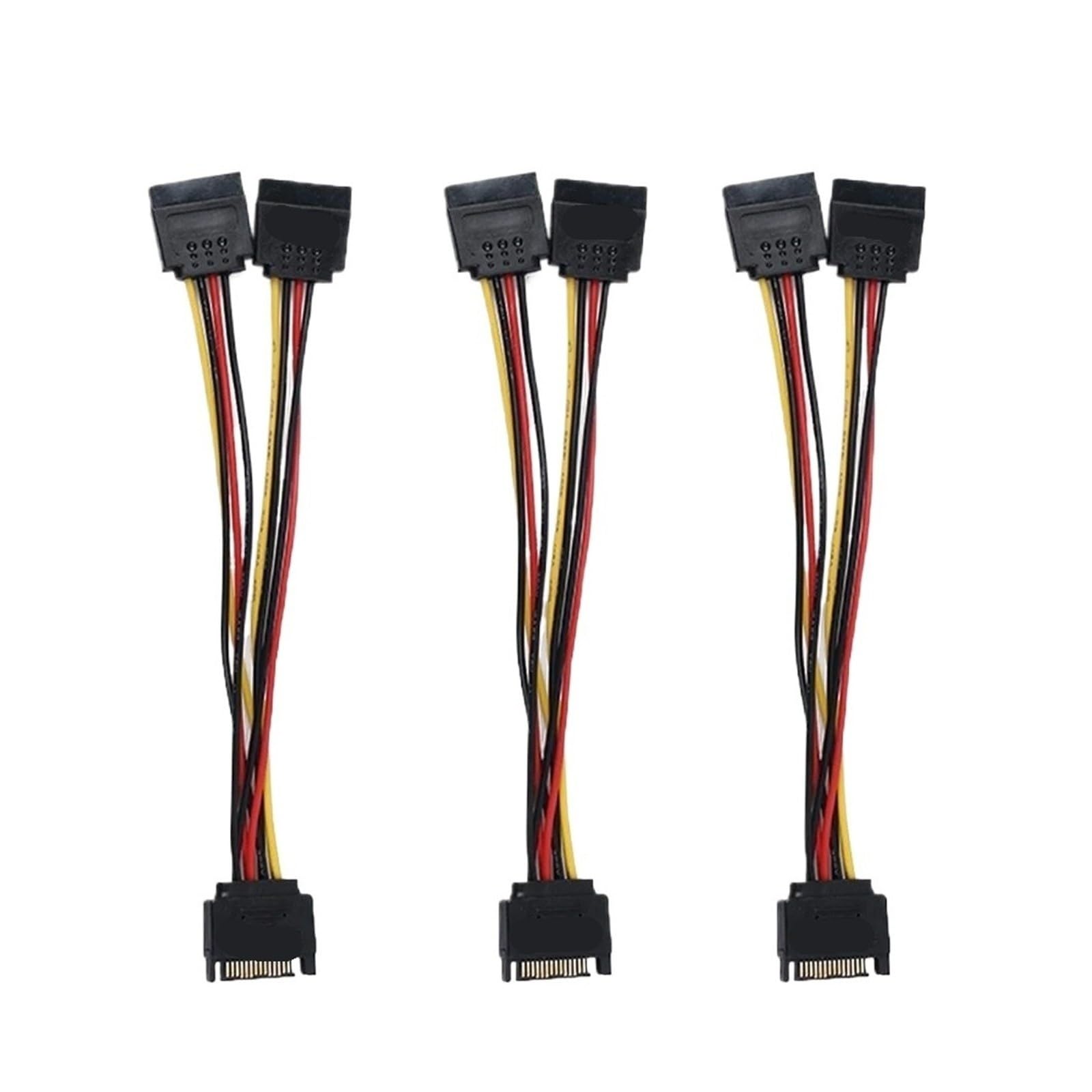 Generico Cavo splitter a Y da 15 pin SATA maschio a doppio femmina