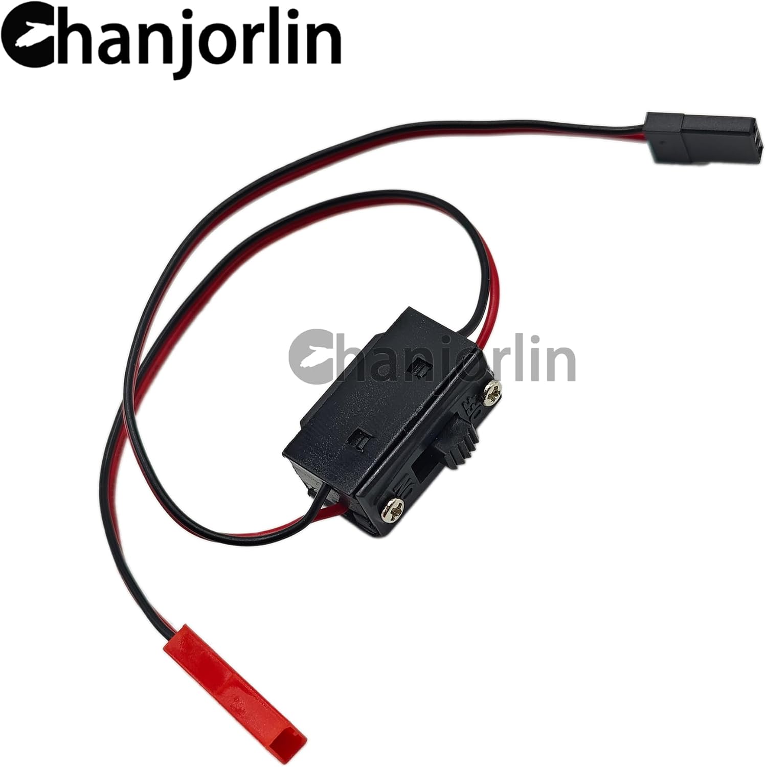 4PCS RC Car JST Female Plug to JR Male Connector Male Female Cable with On and Off Switch Servo Adapter Wires for 1/10 1/8 1/16 Crawler Buggy Off Road Truck Car Traxxas Drone Airplane Boat