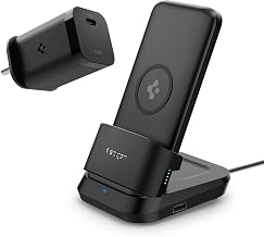 Spigen 5in1 10000mAh Power Bank & 35W Charger Dock (USB-A) - Black | 5in1 10000mAh Wireless Power Bank & 35W GaN PPS Charg...