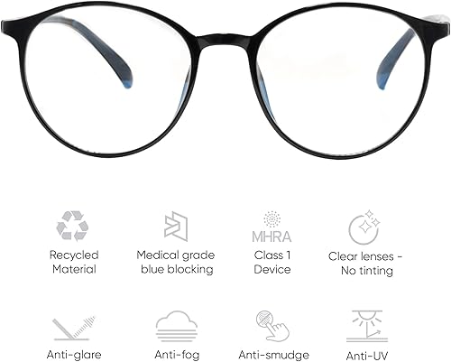 Miniatura 2 de Ocushield Gafas de bloqueo de luz azul que evitan la fatiga ocular de dispositivos digitales | Desarrollado por optometristas | Para adultos y