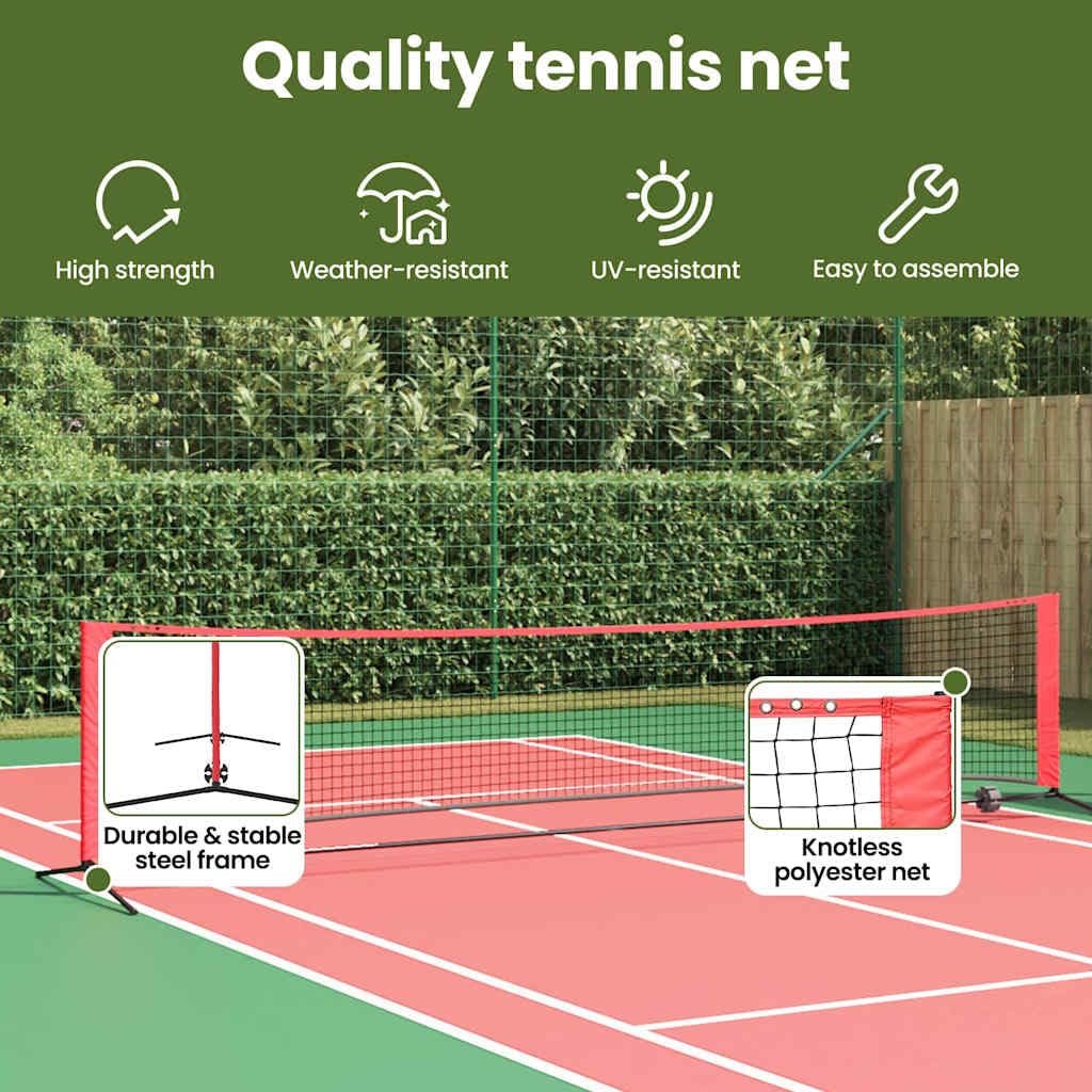 vidaXL Set da tennis pieghevole, accessori sportivi per attività all'aria aperta