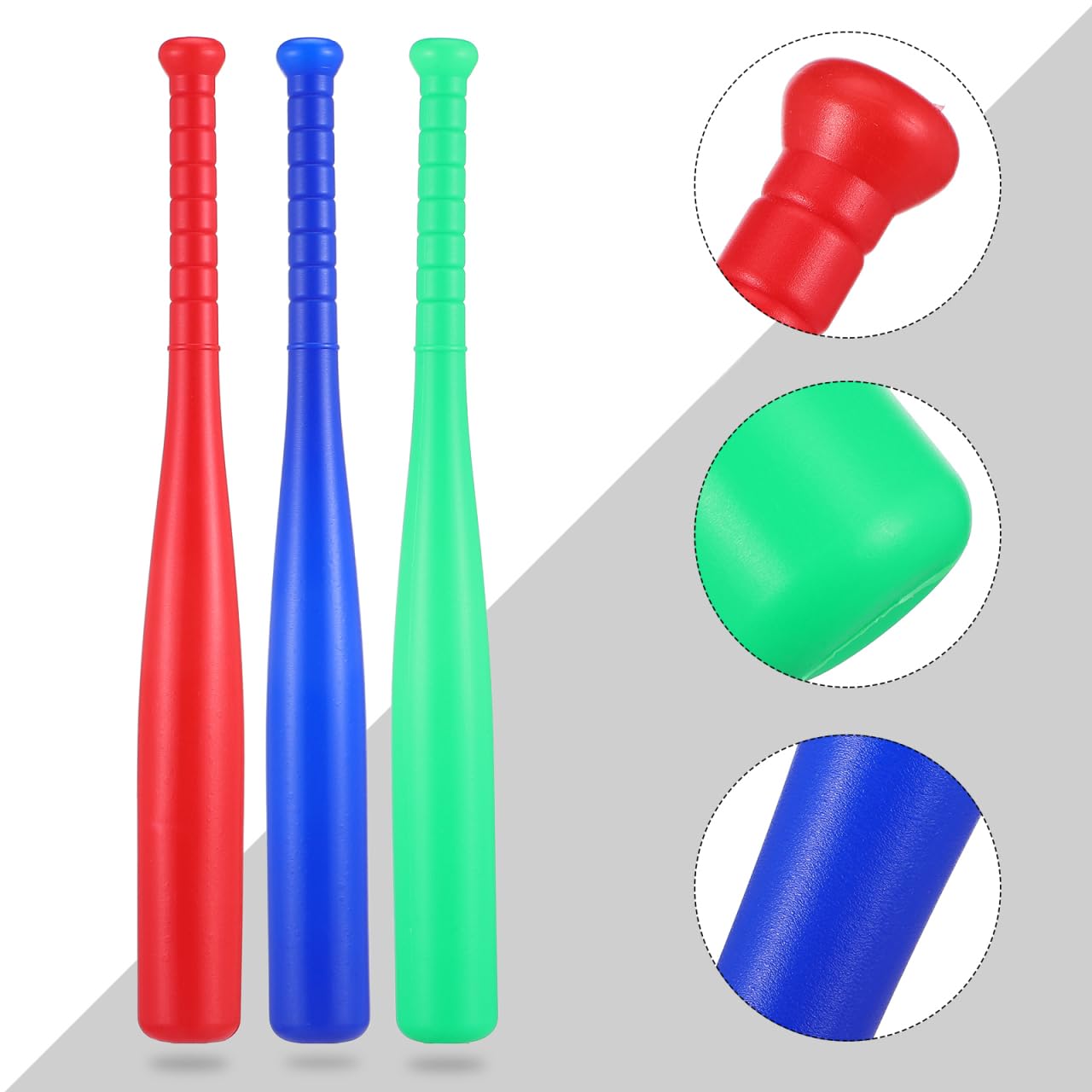 WOONEKY 6-Teiliges Kinder-Baseballset Mit 3 Baseballschlägern Und 3 Bällen Für Outdoor-Sport Und Eltern-Kind-Spiel Für Kleinkinder Zum Üben Und Spielen