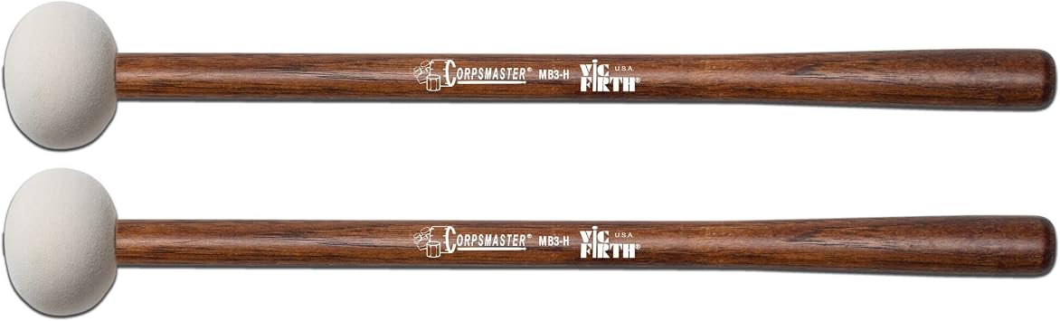 Vic Firth Corpsmaster Bass Mallet - Large Head - Hard