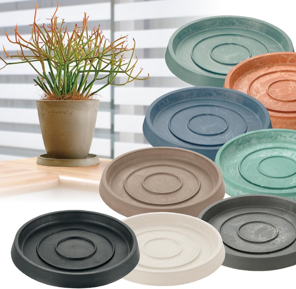 Richell Design Planter Plate, Botany Plate, Type 15, Beige