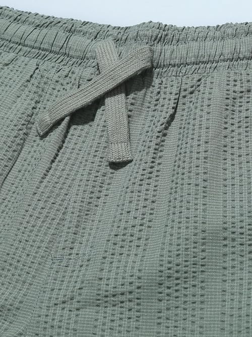 Image of StitchX Men's Airport Look Textured Seersucker Cotton Resort Shorts