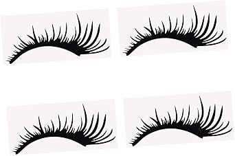 VICASKY 2 Pairs car Headlight Eyelashes Stickers Fashion Fake Eyelash Stickers Car Eyelashes for Headlight Car Headlight Stickers Black Eyelashes Vehicle Body Sticker Windshield