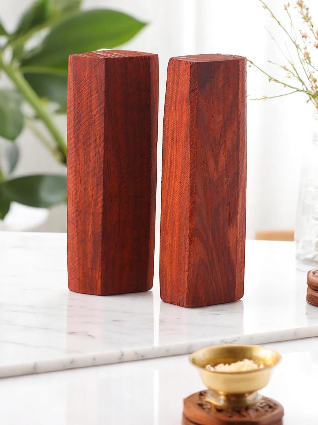 S.R 110-120 Grams Pure Red Sandalwood Stick Natural Red Chandan Wood for Pooja Tilak Havan & Beauty, Daily Puja Needs.2 Pcs-image-17