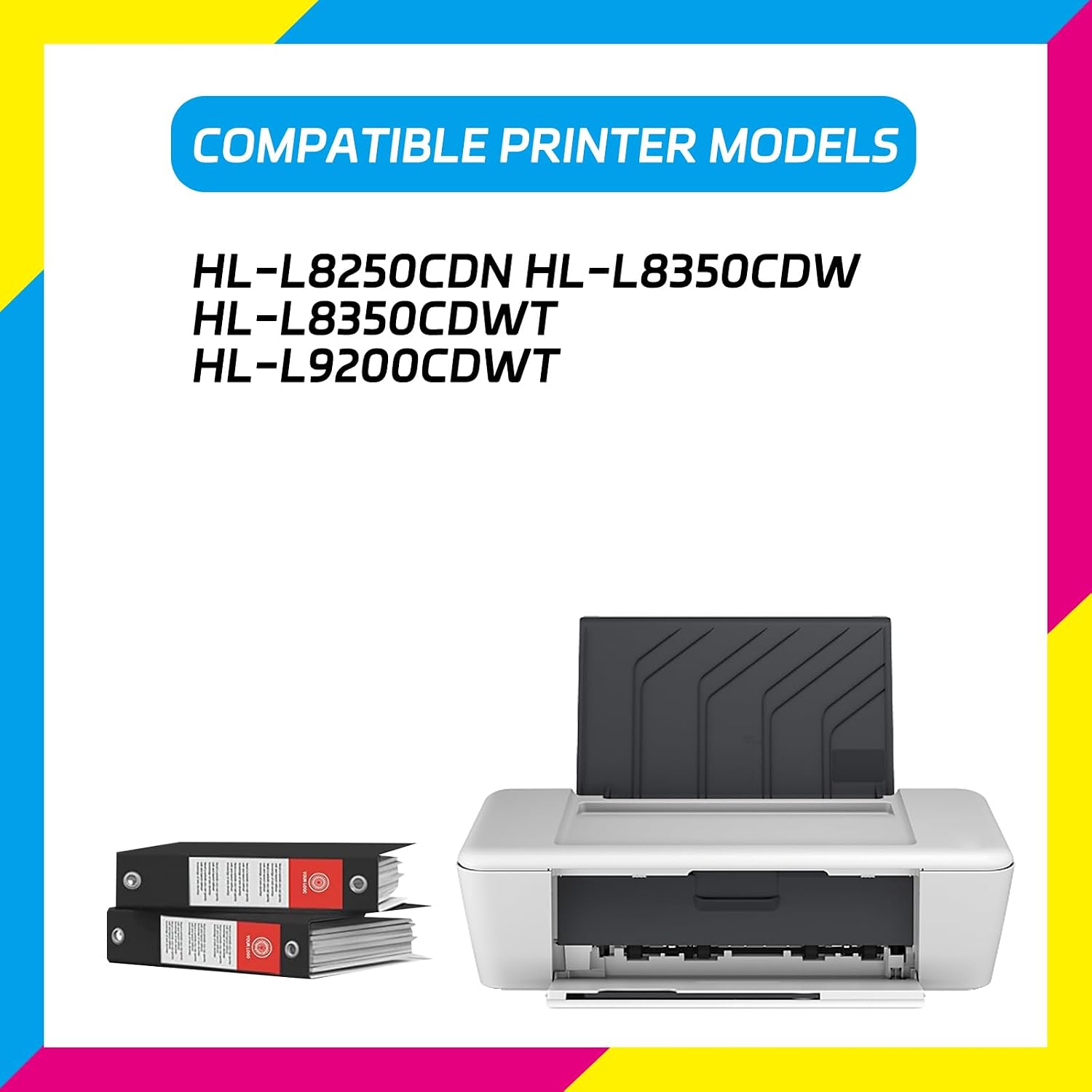 BU-320CL Transfer Belt Unit Compatible for Brother HL-L8250CDN HL-L8350CDW HL-L8350CDWT HL-L9200CDWT Printers, High Yield 60000 Pages, with Chip High-Definition Printing (2 Set)