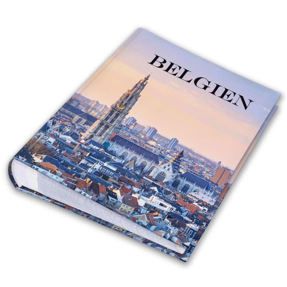 Urlaubsfotoalbum 15x21: Belgien, Fototasche für Fotos, Taschen-Fotohalter für lose Blätter, Urlaub Belgien, Handgemachte Fotoalbum