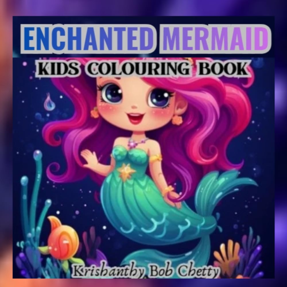 ENCHANTED MERMAID: Enchanted Mermaid Adventures for kids ages 4+. Kids Colouring book Featuring Super Easy, Bold and Simple Mermaid designs (MERMAID MAGIC WORLD COLOURING BOOKS)